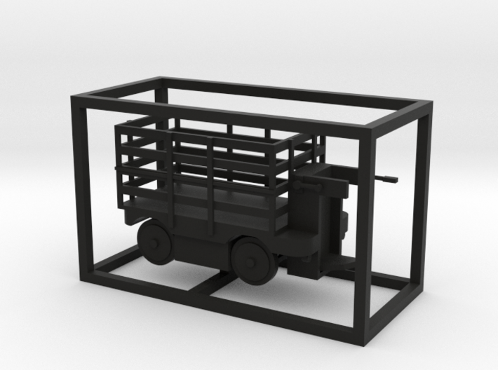 E-Karren Holzgitteraufbau - 1:87 H0 3d printed