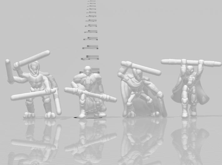 SW Grievous Droids 6mm miniature models infantry 3d printed 