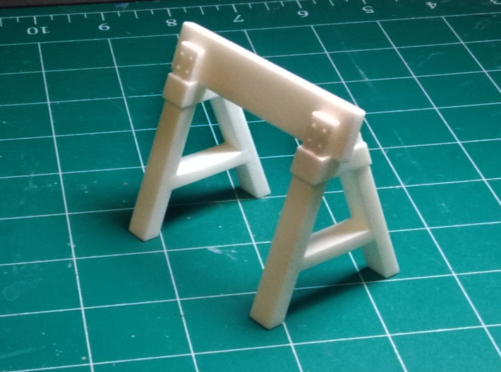 1950s Johnson Outboard Motor Stand 3d printed Comes In White Ready to Paint