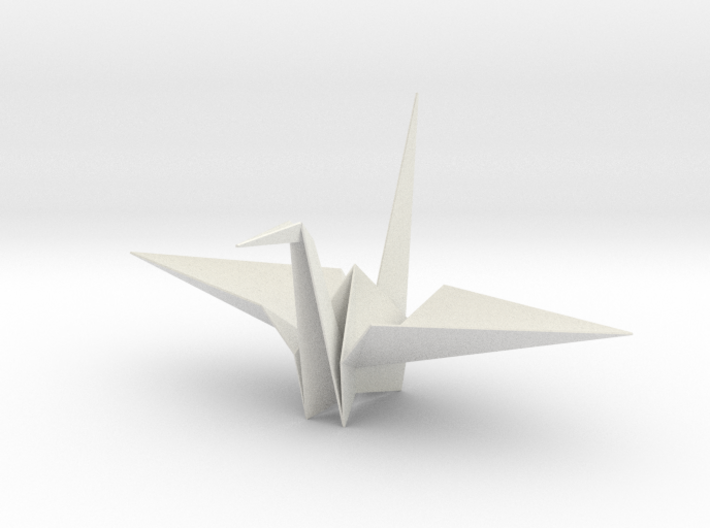Fold Origami Crane 3D 3d printed