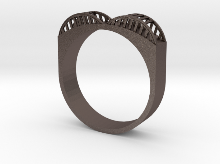 Howard Street Bridge Ring 3d printed