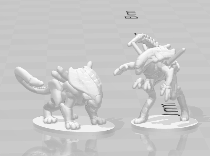 Alien Queen 6mm monster Infantry Epic miniature wh 3d printed 