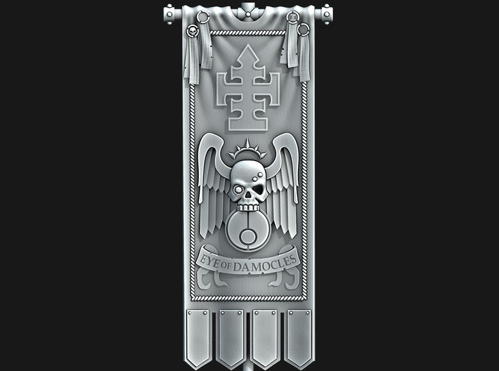(DW) Greater Good Hunters Banner 3d printed