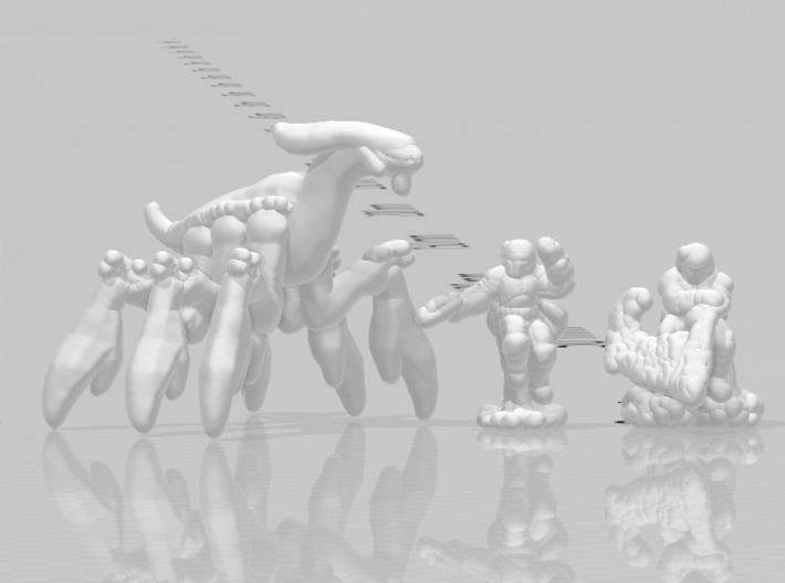 Acklay 6mm monsters Infantry Epic micro miniature 3d printed 