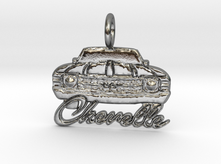1971 Chevelle Pendant Silver or Brass 3d printed