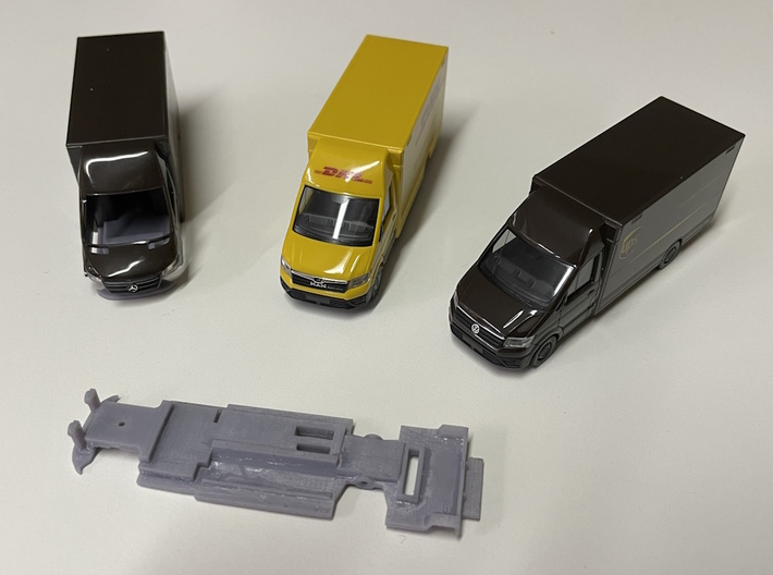 Mercedes Sprinter Chassis Car-System Packetwagen 3d printed 