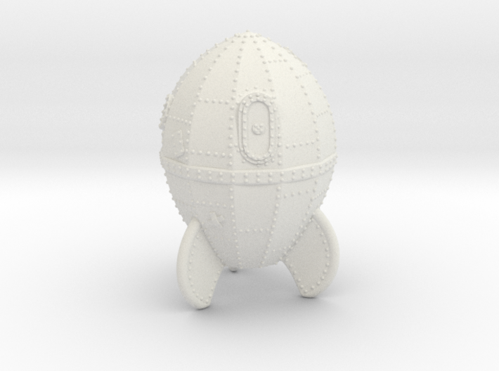Wallace &amp; Gromit's Moon Rocket (1/135) 3d printed