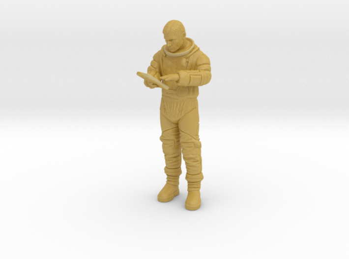 ASTRONAUT WORKER W TABLET 1/87 3d printed