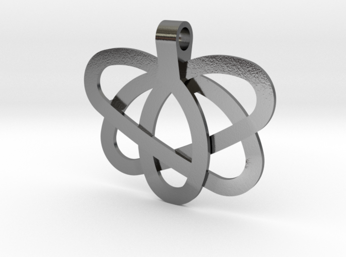 5 Loops Pendant 3d printed