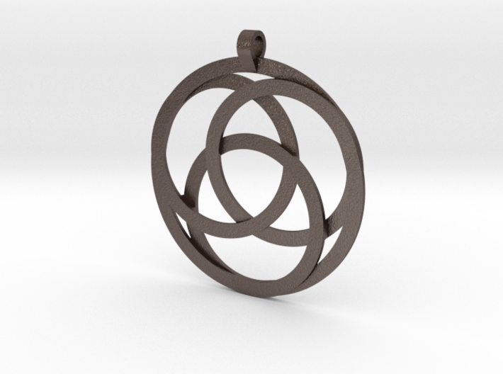 3 Loops Pendant 3d printed