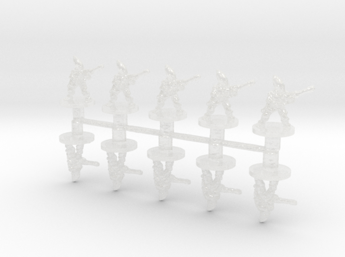 Space Elves troopers 6mm miniature models set rpg 3d printed