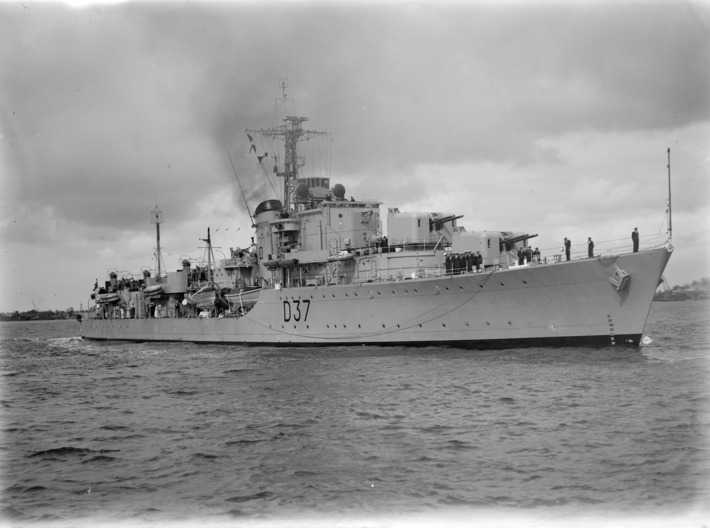 Nameplate HMAS Tobruk 3d printed Battle-class destroyer HMAS Tobruk.