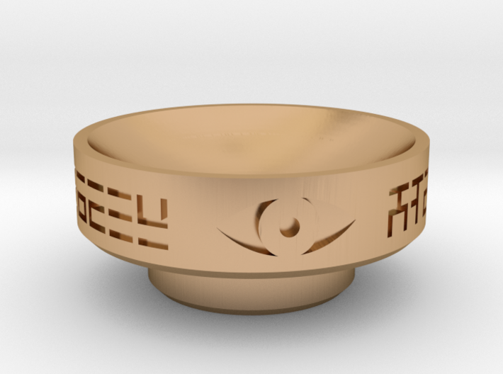 Resurrection Bronze Tao Bowl Insert 3d printed 