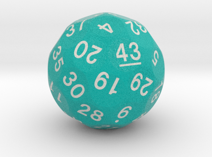 d43 Sphere Dice &quot;Silexia&quot; (Teal) 3d printed