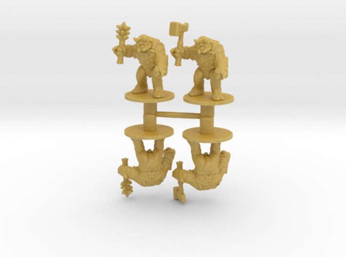 Heavy Armored Trolls 6mm miniature model fantasy 3d printed 