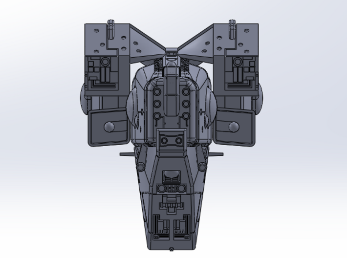 LoGH Imperial Battleship 1:3000 (Part 1/2) 3d printed 