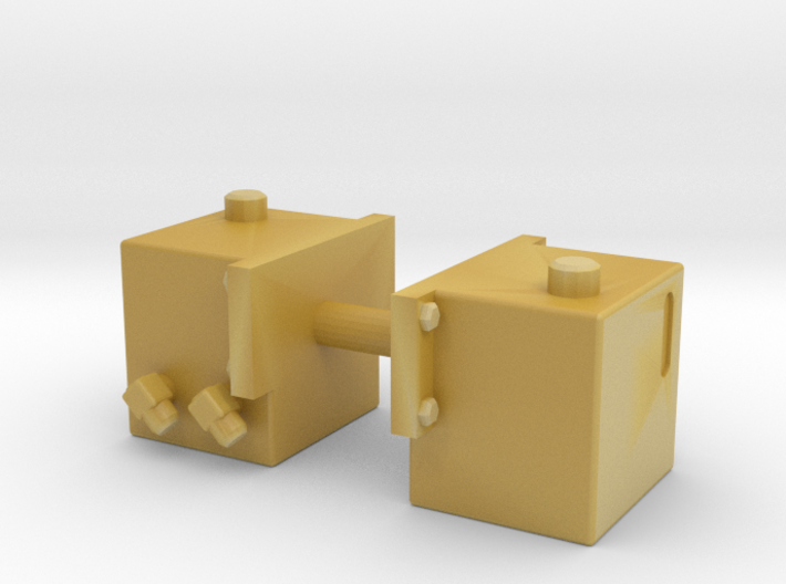 1/87th Hydraulic wet kit 15G square side mount 3d printed