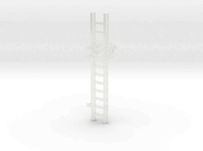 'N-Scale' - 10' Caged Ladder 3d printed