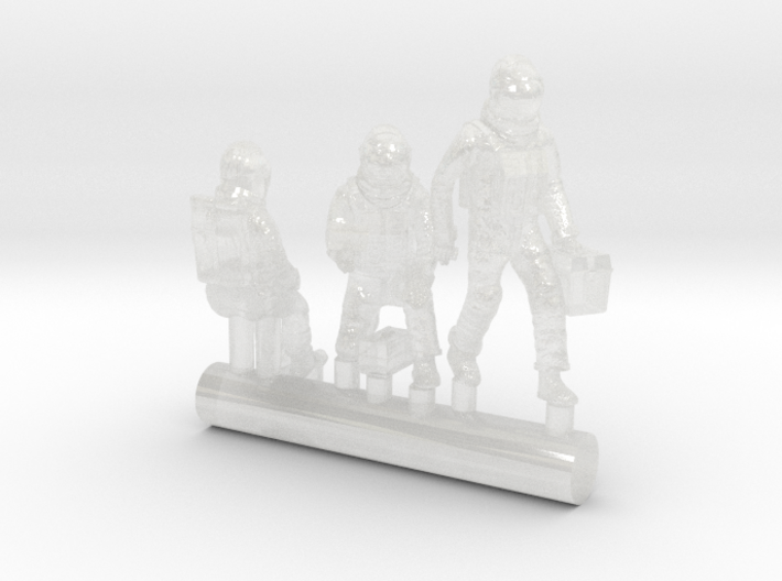 SPACE 2999 1/200 ASTRONAUTS WORKING W BUGGY DRIVER 3d printed