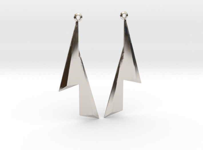 Sails - Drop Earrings 3d printed