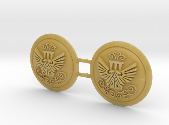 Emperor'sThird - Round Power Shields (L&R) 3d printed 