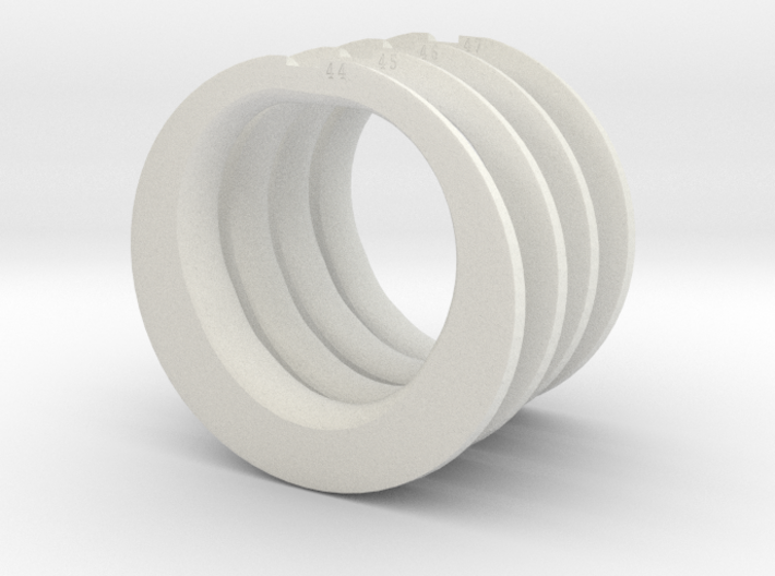 (44mm-47mm) 4 P12 Chastity retainer rings 3d printed