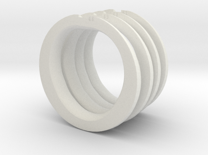 (48mm-51mm) 4 P12 Chastity retainer rings 3d printed