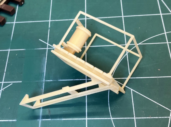 O-scale 1/48 Cleveland CUT catenary work platform 3d printed example part