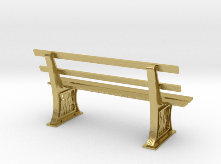 GWR Bench 7mm scale O gauge 3d printed