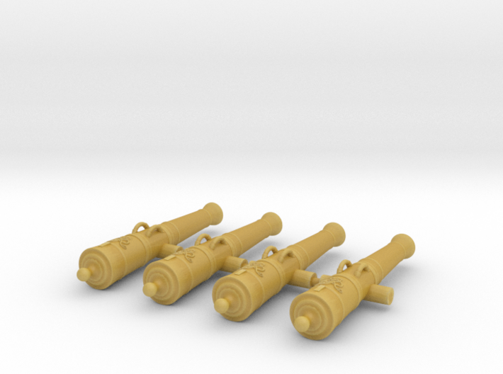 18 pd CANNON MONOGRAM set of 4 1-30 3d printed unpainted acrylic