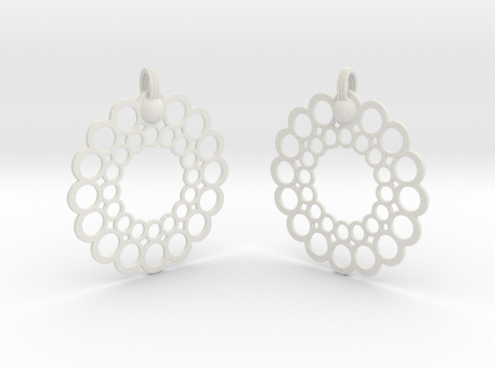 Rings Earrings 3d printed