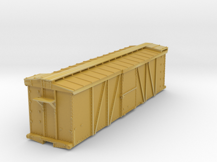EBT steel boxcar body 3d printed