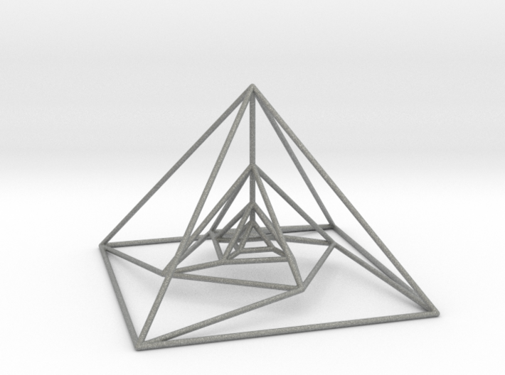 Nested Pyramids Rotated 3d printed