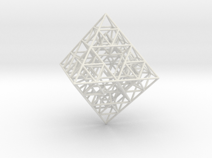 Sierpinski Octahedral Prism 5 cm. 3d printed
