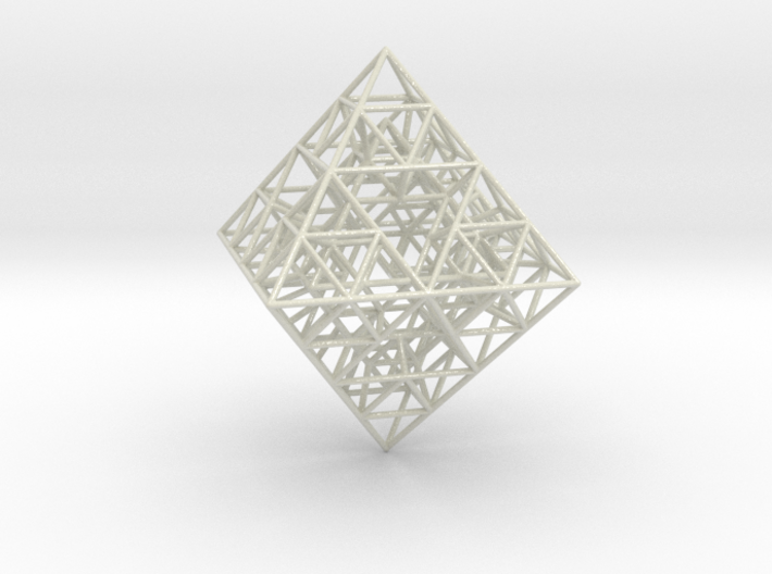 Sierpinski Octahedral Prism 6 cm. 3d printed