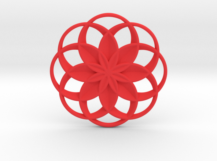 Lotus Flower Pendant 3d printed
