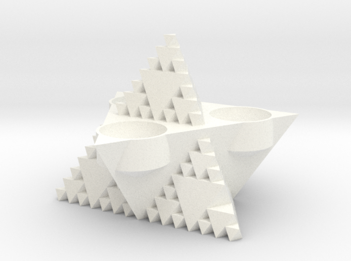 Inverse tetrahedron tlight holder 3d printed