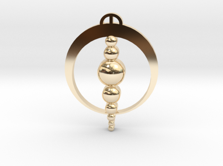 Finale Emilia, Lombardia Crop Circle Pendant 3d printed