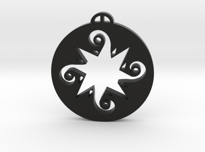 Roundway Devizes Wiltshire Crop Circle Pendant 3d printed