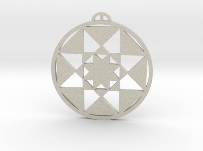 Winchester, Hampshire Crop Circle Pendant 3d printed