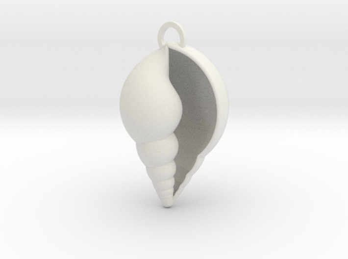 Lil shell pendant 3d printed