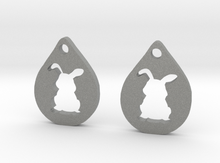 bunny_earrings 3d printed