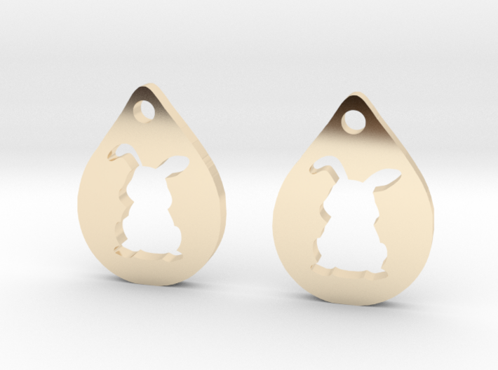 bunny_earrings 3d printed
