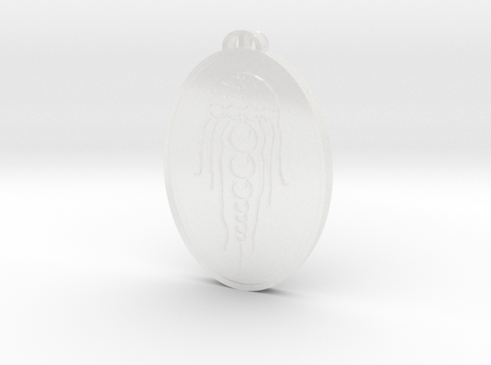 Wayland's Smithy Oxfordshire Crop Circle Pendant 3d printed