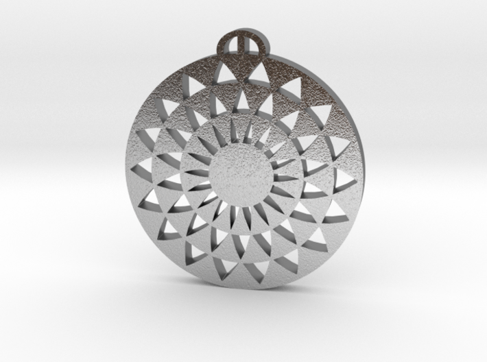 Martinsell Hill Wiltshire Crop Circle Pendant 3d printed