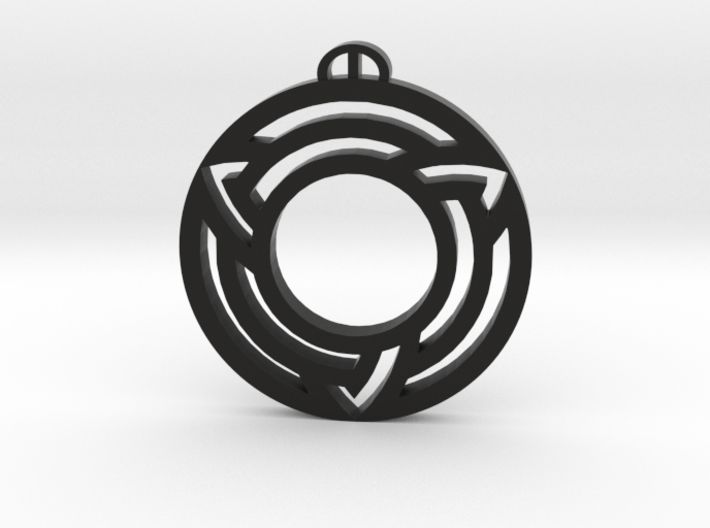 Milk Hill Wiltshire Crop Circle Pendant 3d printed