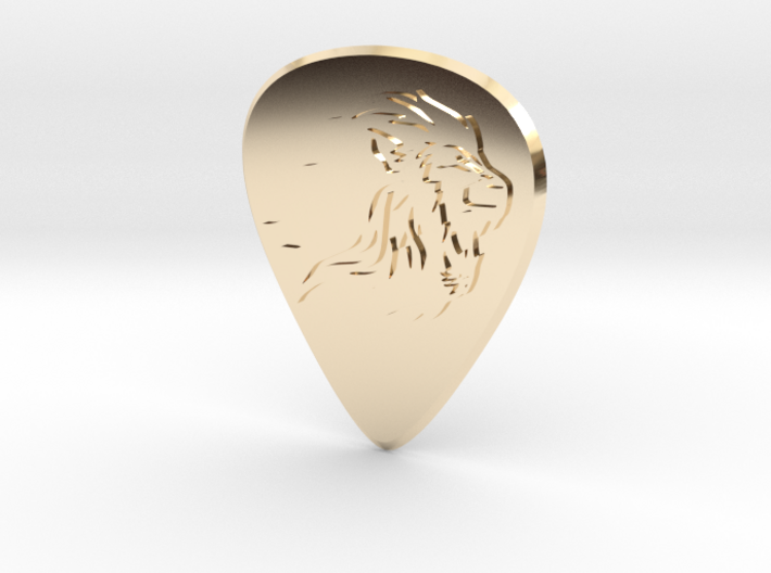 guitar pick_Lion 3d printed