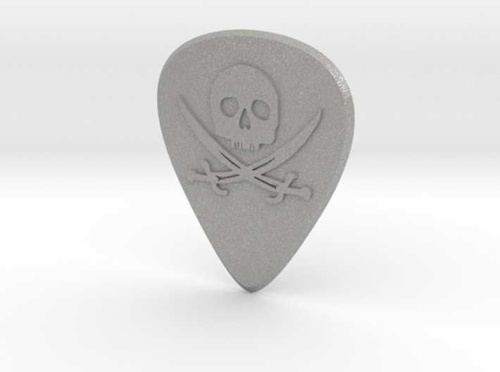 guitar pick_Pirate Skull 3d printed