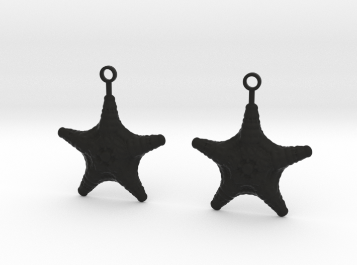 starfish earrings 3d printed