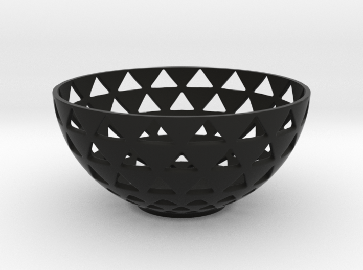 triangles bowl 3d printed